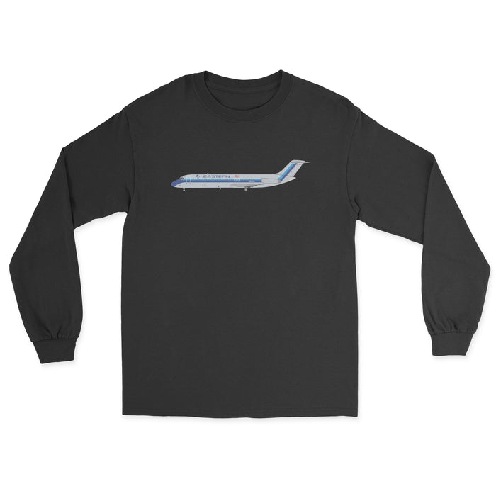 Eastern Airlines McDonnell Douglas DC-9 Unisex Long Sleeve T-Shirt - Black