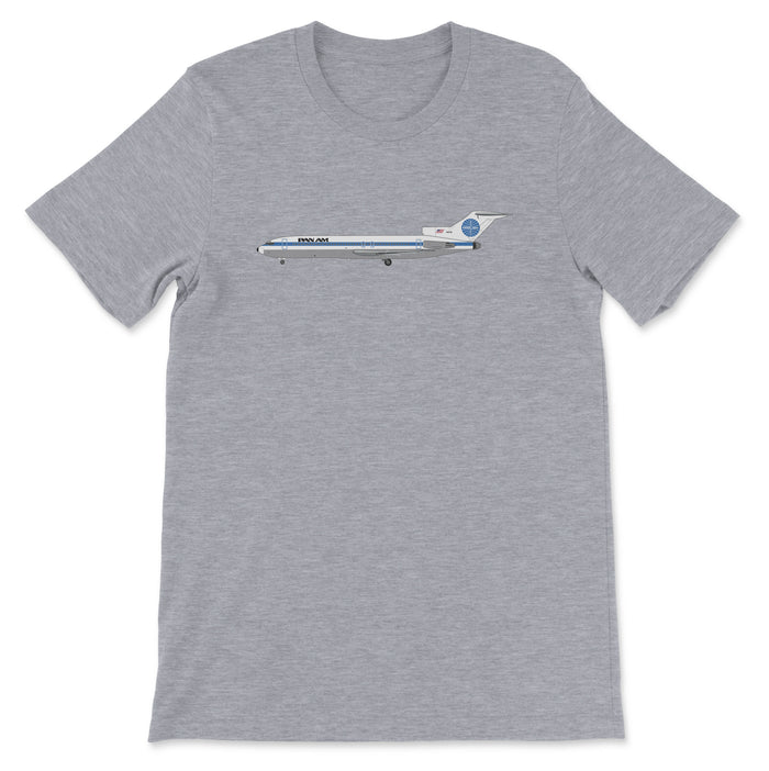 Pan Am Boeing 727 Unisex T-Shirt - Athletic Heather