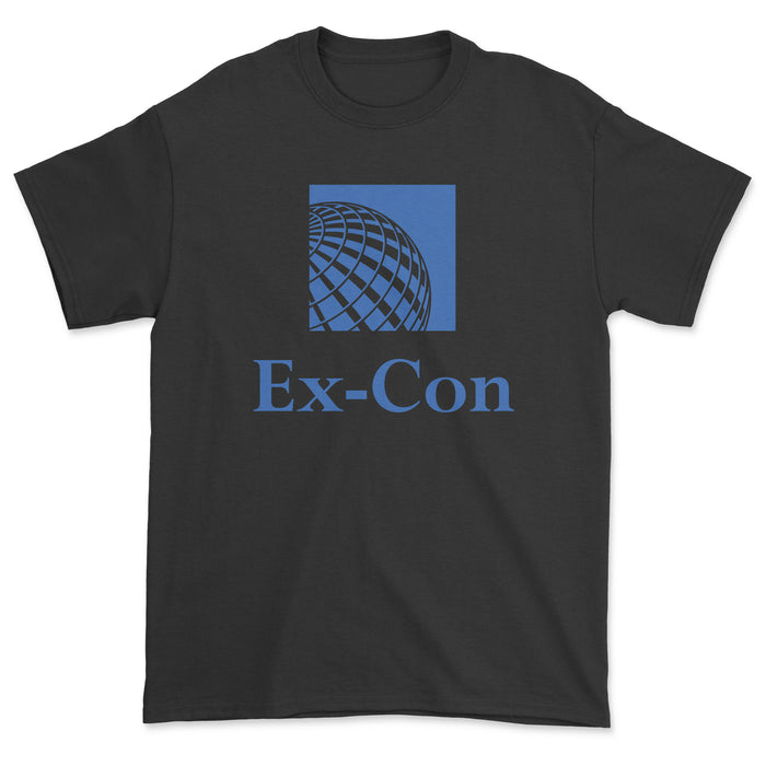 Continental Airlines Ex-Con Unisex T-Shirt - Black