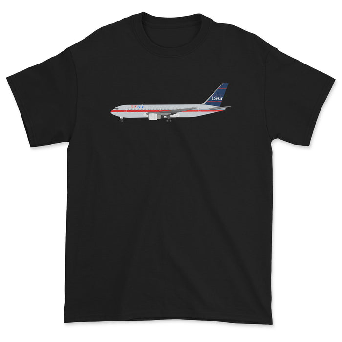 USAir Boeing 767 Unisex T-Shirt - Black