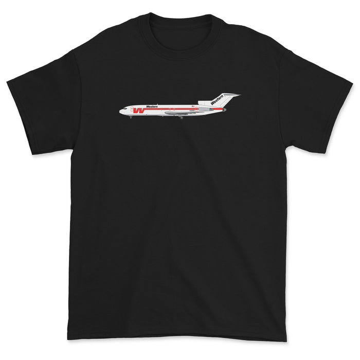 Western Airlines Boeing 727 Unisex T-Shirt - Black