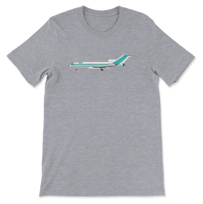 BWIA West Indies Airways Boeing 727 Unisex T-Shirt - Athletic Heather