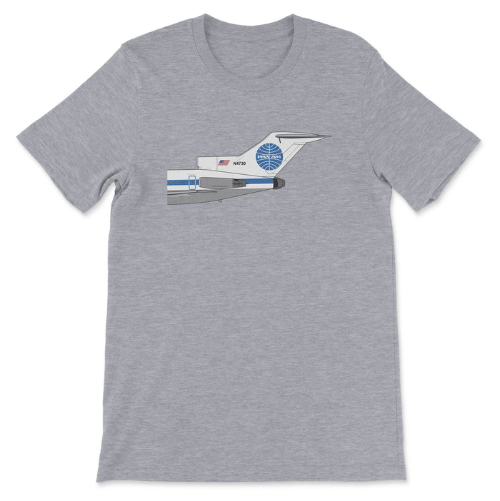 Pan Am Boeing 727 Tail Section Unisex T-Shirt - Athletic Heather