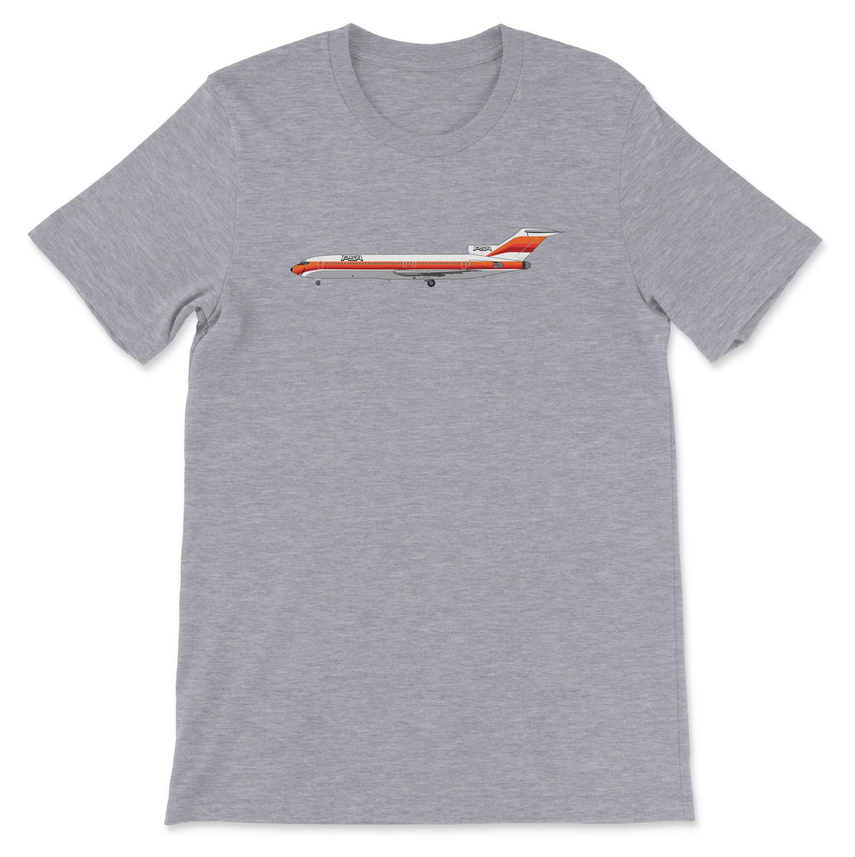 PSA Boeing 727 Unisex T-Shirt - Athletic Heather