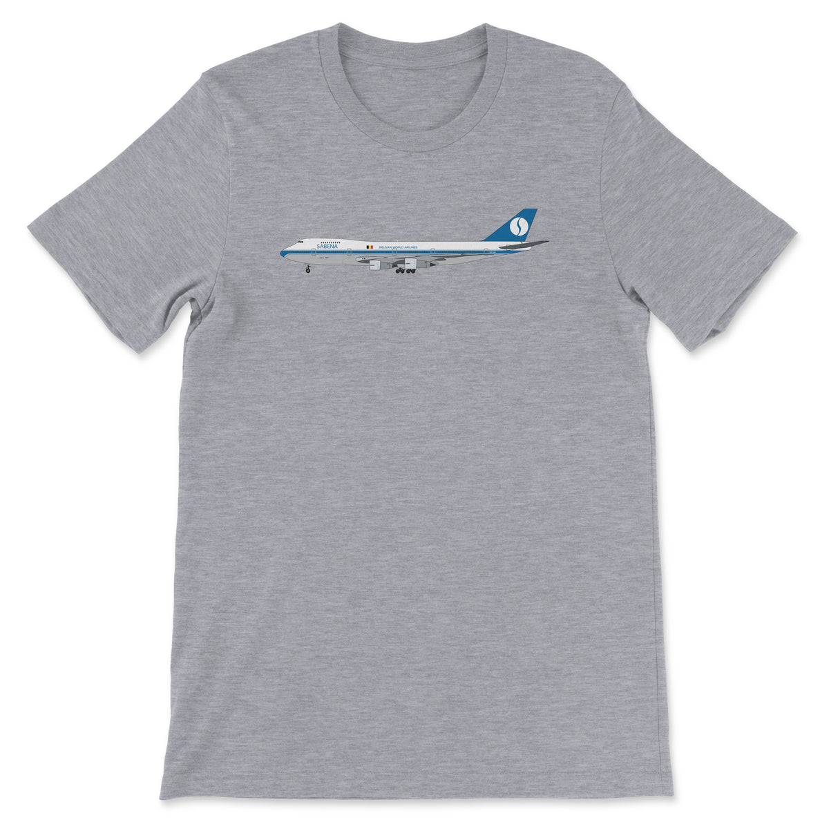 Sabena Boeing 747 Unisex T-Shirt - Athletic Heather