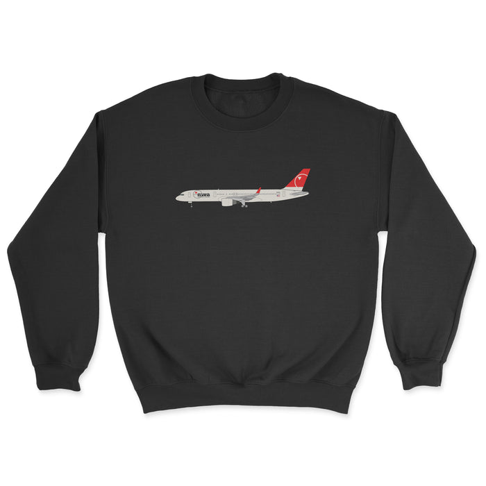 Northwest Airlines Boeing 757 Unisex Sweatshirt - Black