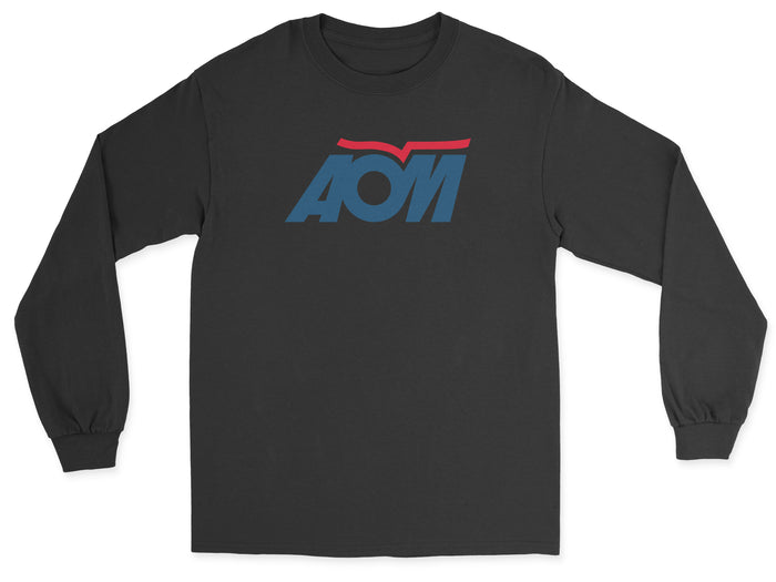 AOM French Airlines Unisex Long Sleeve T-Shirt - Black