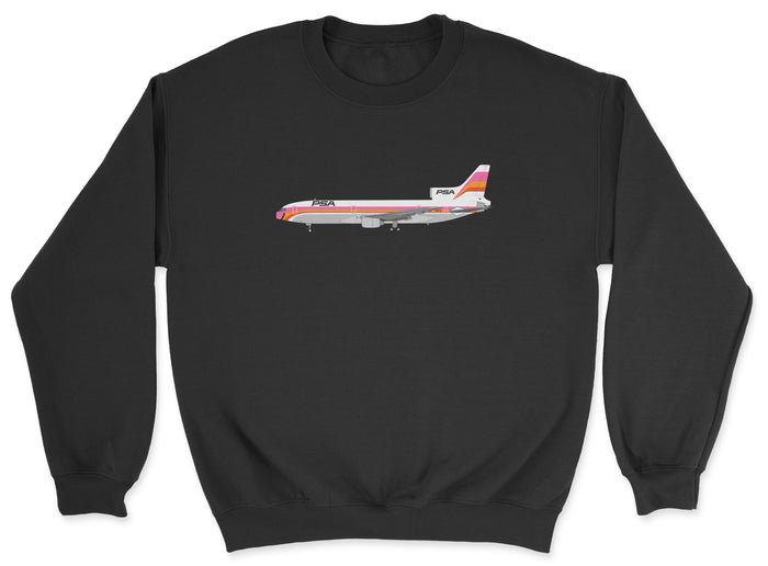 PSA Lockheed L-1011 Tristar Unisex Sweatshirt - Black