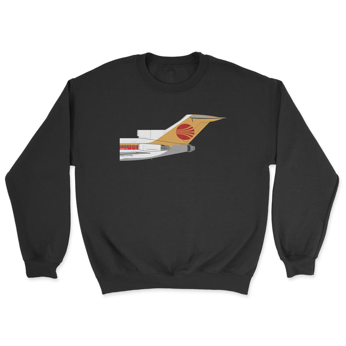 Continental Airlines Boeing 727 Tail Section Unisex Sweatshirt - Black