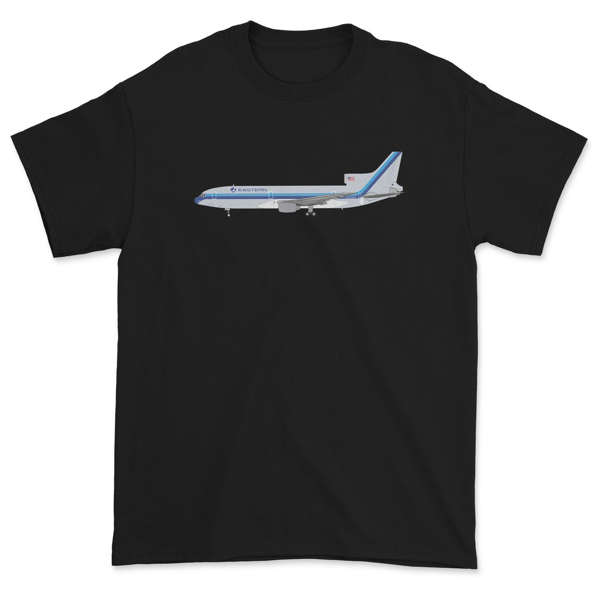 Eastern Airlines Lockheed L-1011 Tristar Unisex T-Shirt - Black