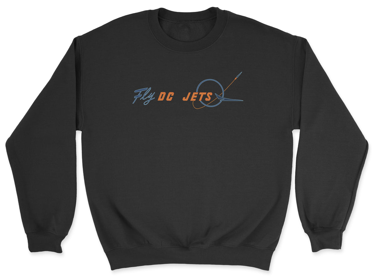 Fly DC Jets Sign Unisex Sweatshirt - Black