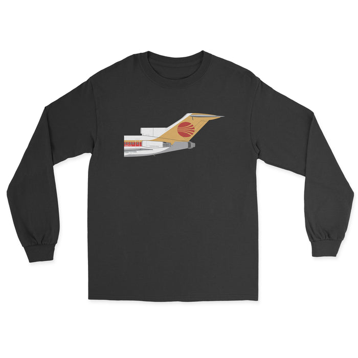 Continental Airlines Boeing 727 Tail Section Unisex Long Sleeve t-Shirt - Black