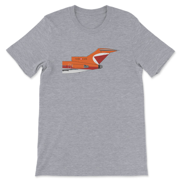 CP Air Boeing 727 Tail Section Unisex T-Shirt - Athletic Heather