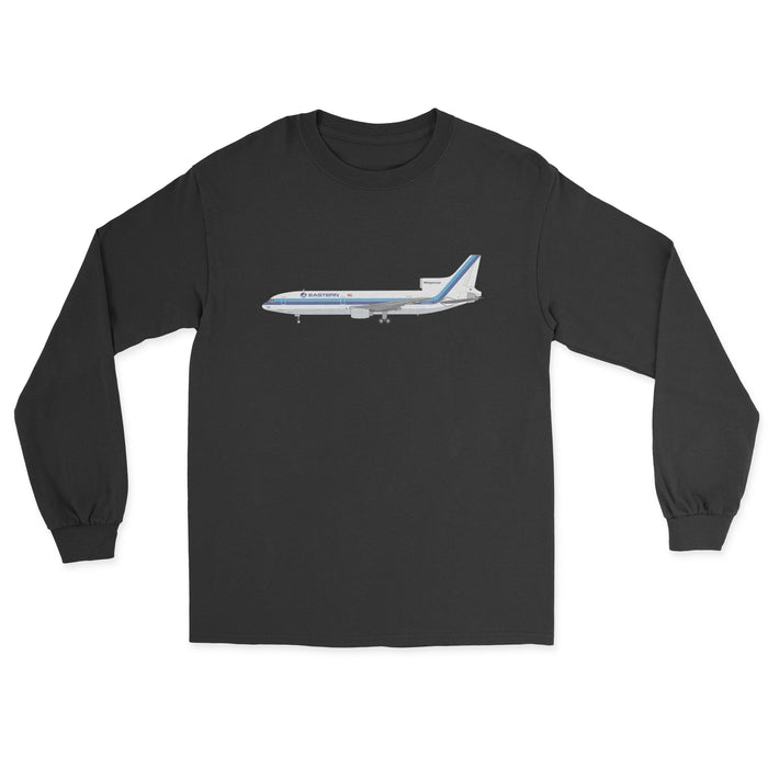 Eastern Airlines Lockheed L-1011 TriStar Unisex Long Sleeve T-Shirt - Black