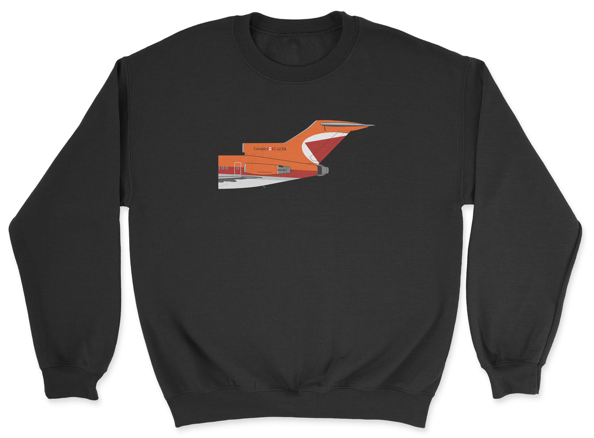 CP Air Boeing 727 Tail Section Unisex Sweatshirt - Black
