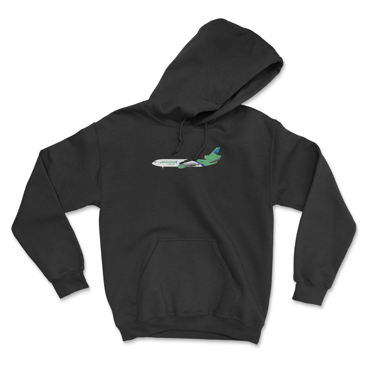 Arrow Cargo McDonnell Douglas DC-10 Unisex Hoodie - Black