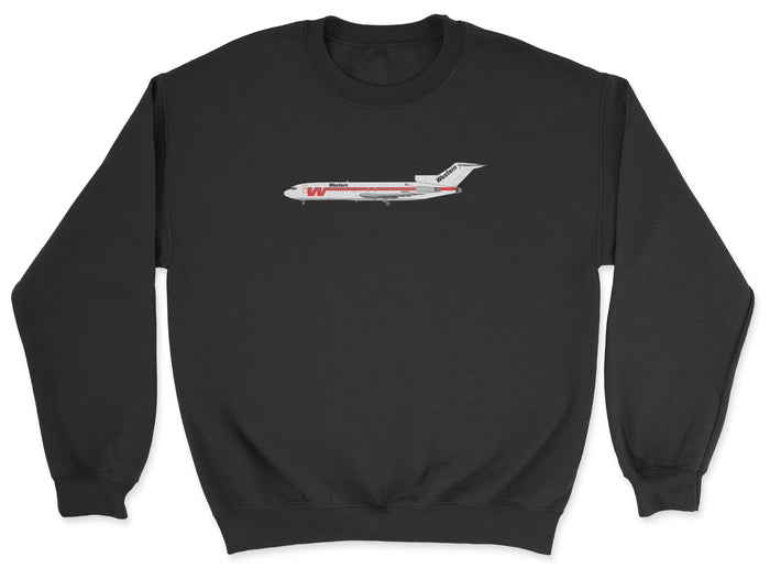 Western Airlines Boeing 727 Unisex Sweatshirt - Black