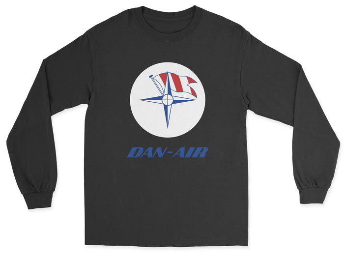 Dan-Air Unisex Long Sleeve T-Shirt - Black