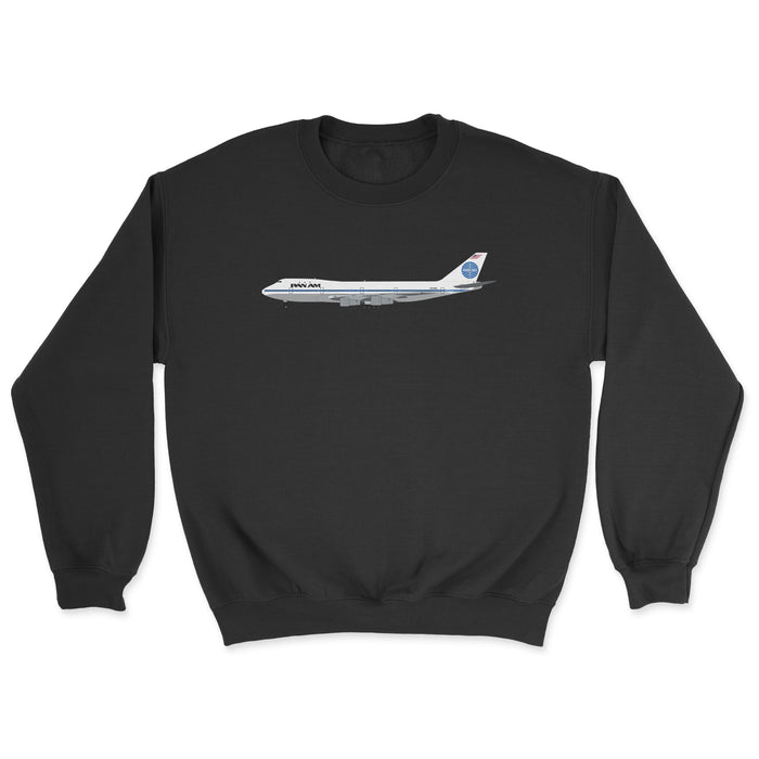 Pan Am Boeing 747 Unisex Sweatshirt - Black