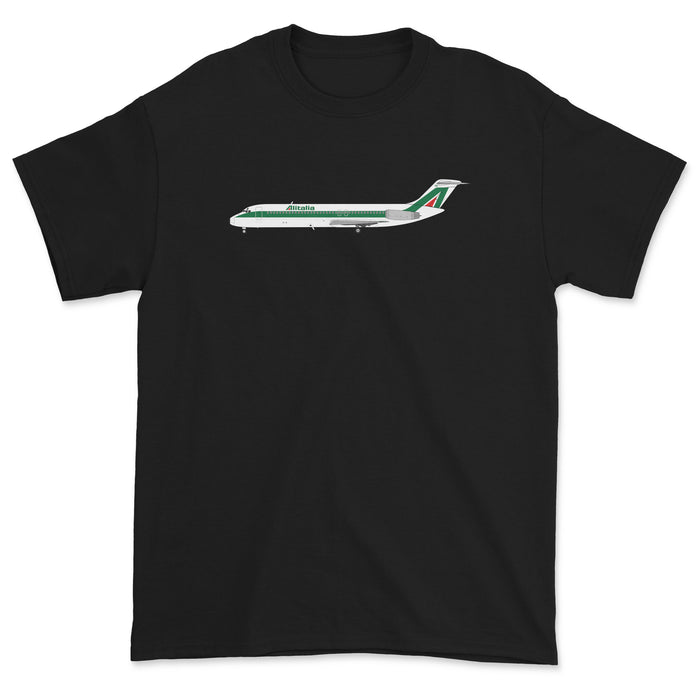 Alitalia McDonnell Douglas DC-9 Unisex T-Shirt - Black