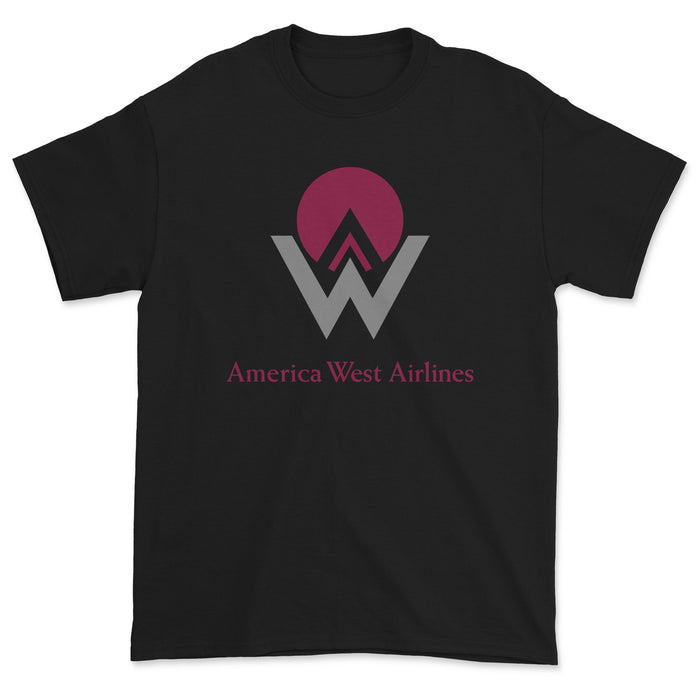 America West Airlines Unisex T-Shirt - Black