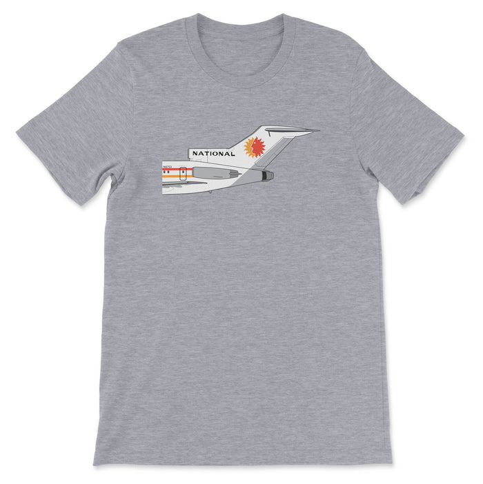 National Airlines Boeing 727 Tail Section Unisex T-Shirt - Athletic Heather