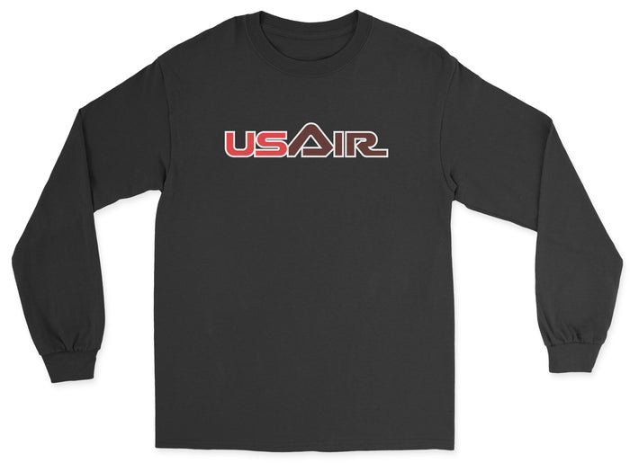 USAir Unisex Long Sleeve T-Shirt - Black