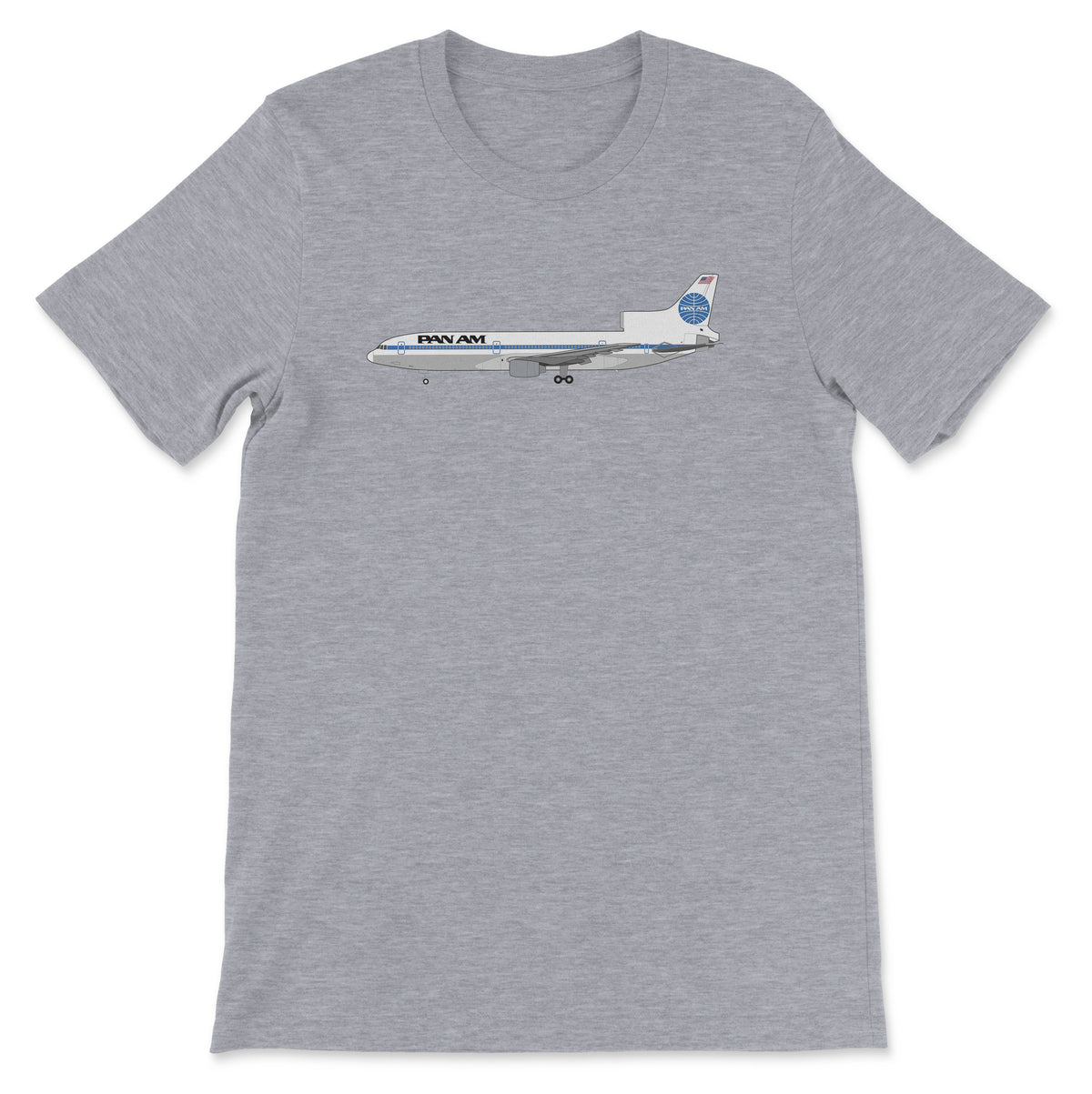 Pan Am Lockheed L-1011 Tristar Unisex T-Shirt - Athletic Heather
