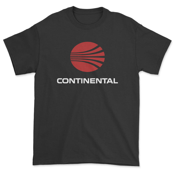 Continental Airlines Unisex T-Shirt - Black