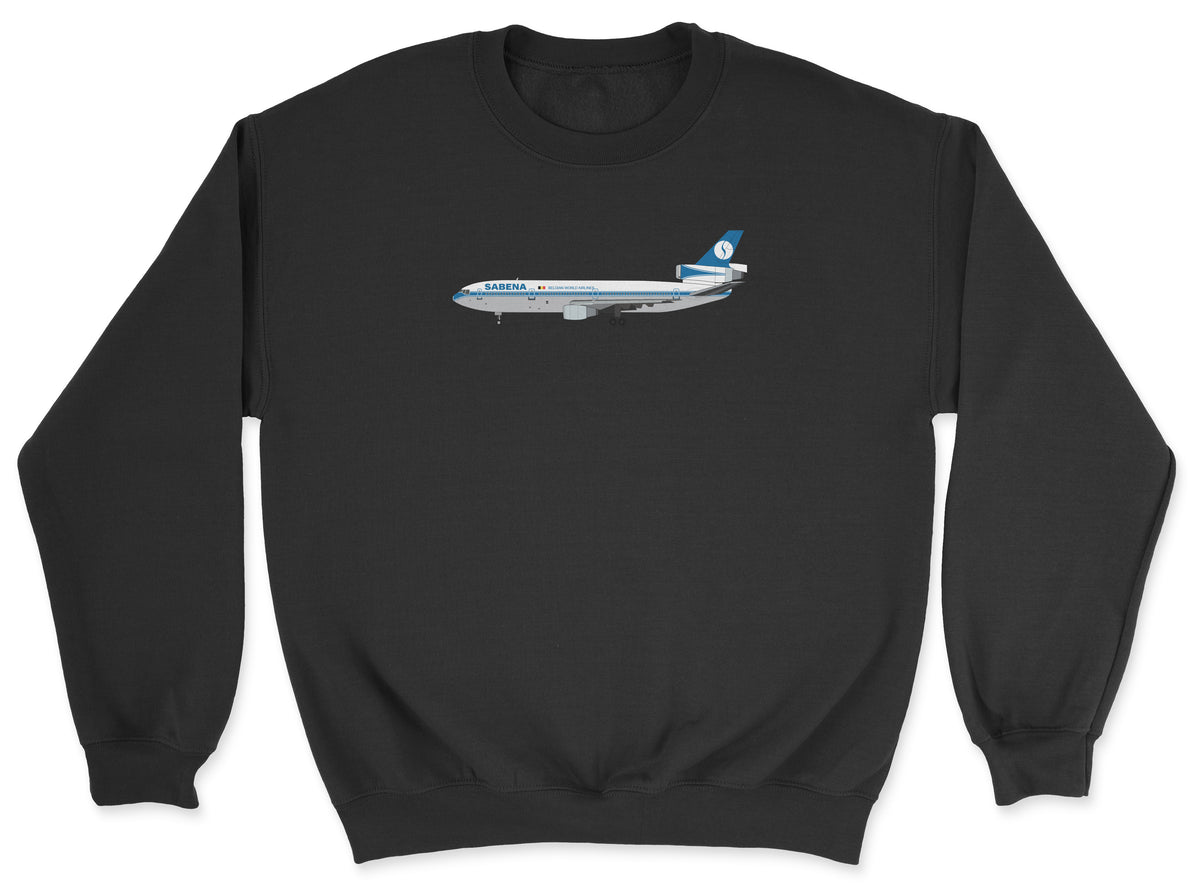 Sabena McDonnell Douglas DC-10 Unisex Sweatshirt - Black