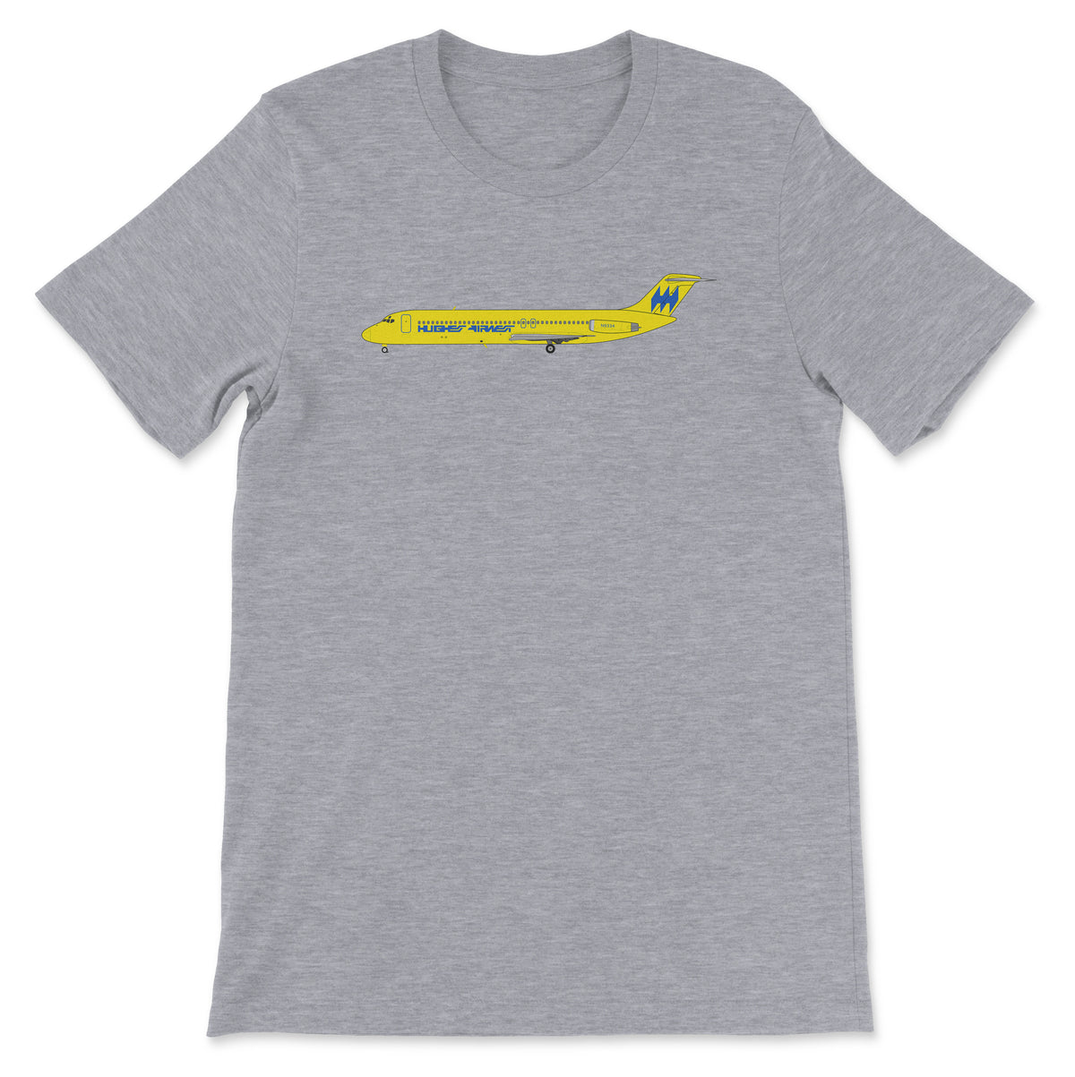 Hughes Airwest McDonnell Douglas DC-9 Unisex T-Shirt - Athletic Heather
