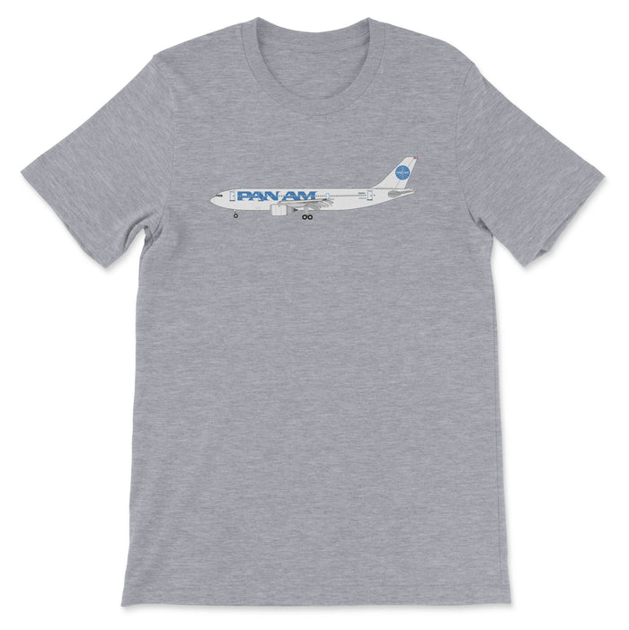 Pan Am Airbus A300 Unisex T-Shirt - Athletic Heather