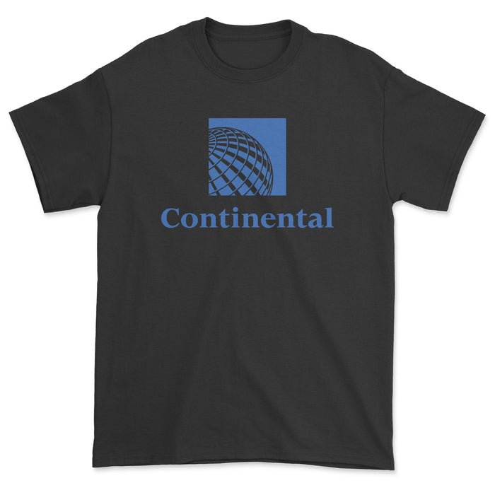 Continental Airlines Unisex T-Shirt - Black