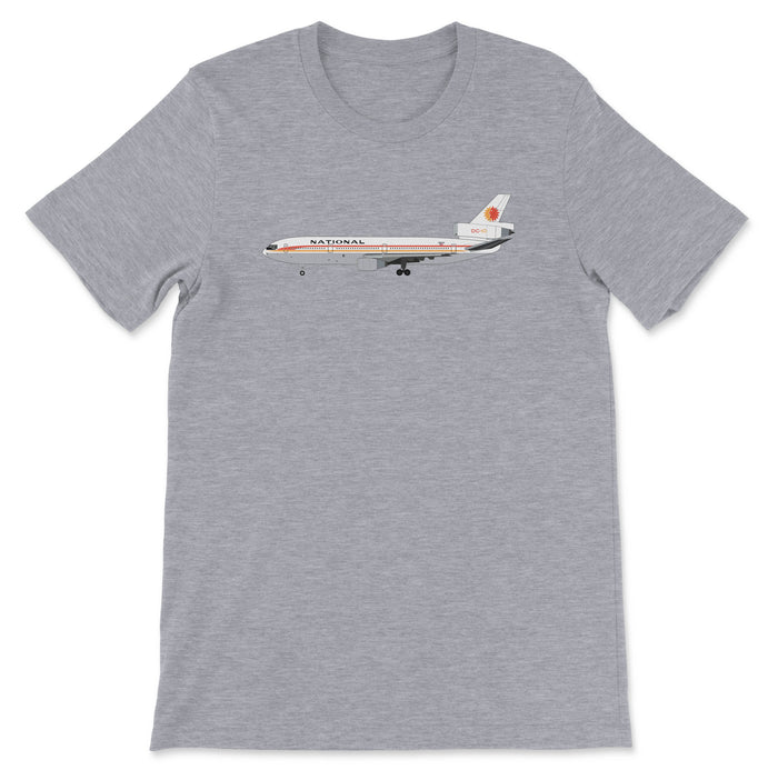 National Airlines McDonnell Douglas DC-10 Unisex T-Shirt - Athletic Heather