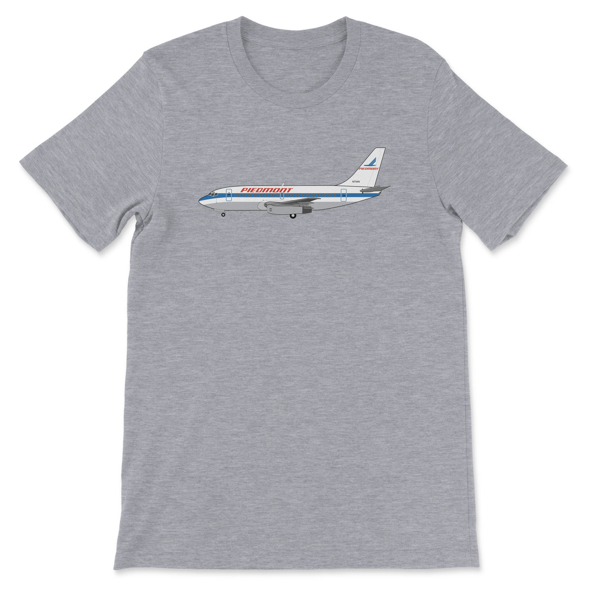 Piedmont Airlines Boeing 737 Unisex T-Shirt - Athletic Heather