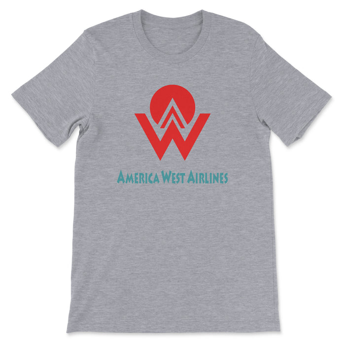 America West Airlines Unisex T-Shirt - Athletic Heather