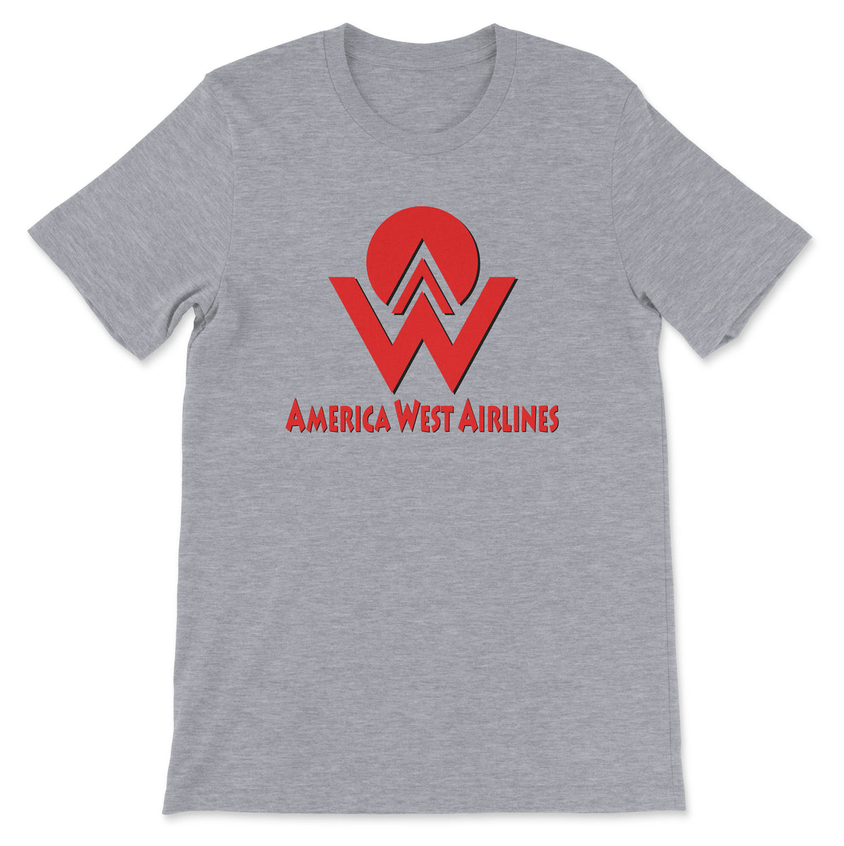 America West Airlines Unisex T-Shirt - Athletic Heather