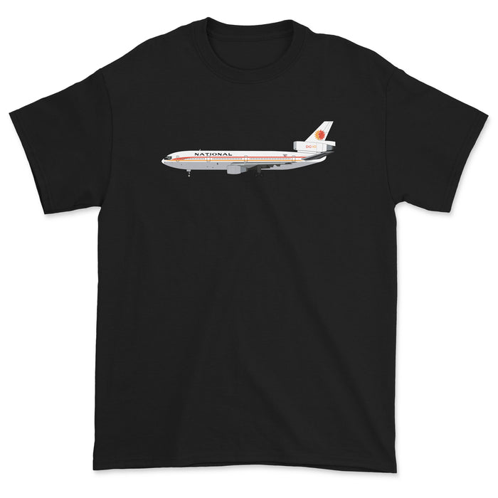 National Airlines McDonnell Douglas DC-10 Unisex T-Shirt - Black