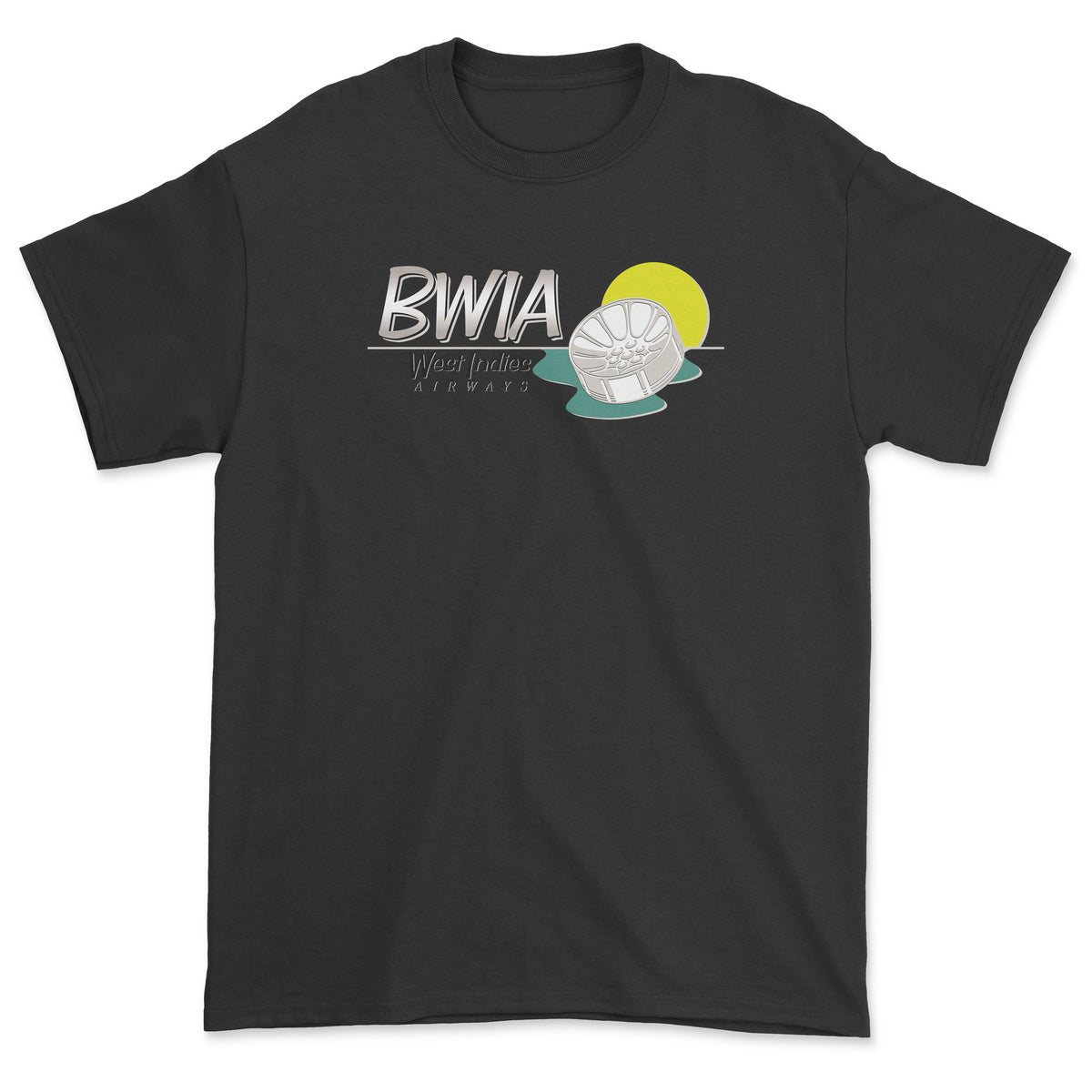 BWIA West Indies Airways Unisex T-Shirt - Black