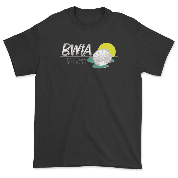 BWIA West Indies Airways Unisex T-Shirt - Black