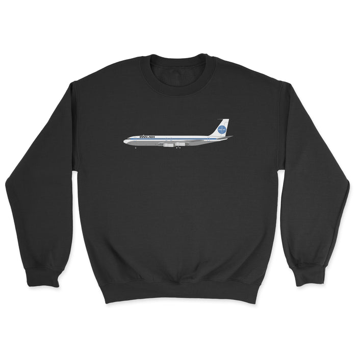Pan Am Boeing 707 Unisex Sweatshirt - Black