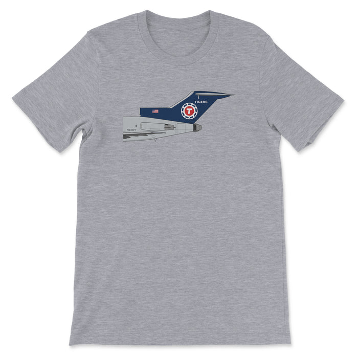 Flying Tigers Boeing 727 Tail Section Unisex T-Shirt - Athletic Heather