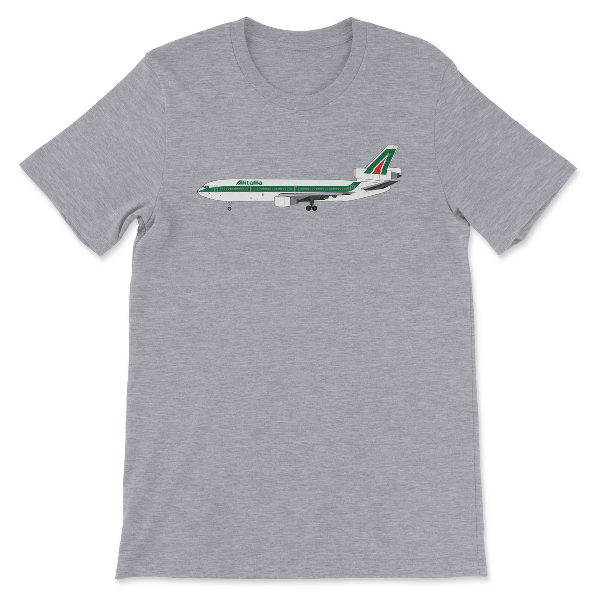 Alitalia McDonnell Douglas DC-10 Unisex T-Shirt - Athletic Heather