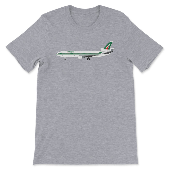 Alitalia McDonnell Douglas DC-10 Unisex T-Shirt - Athletic Heather