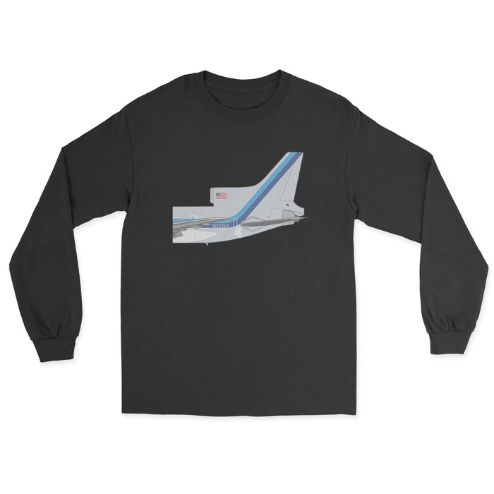 Eastern Airlines Lockheed L-1011 Tristar Tail Section Unisex Long Sleeve T-Shirt - Black