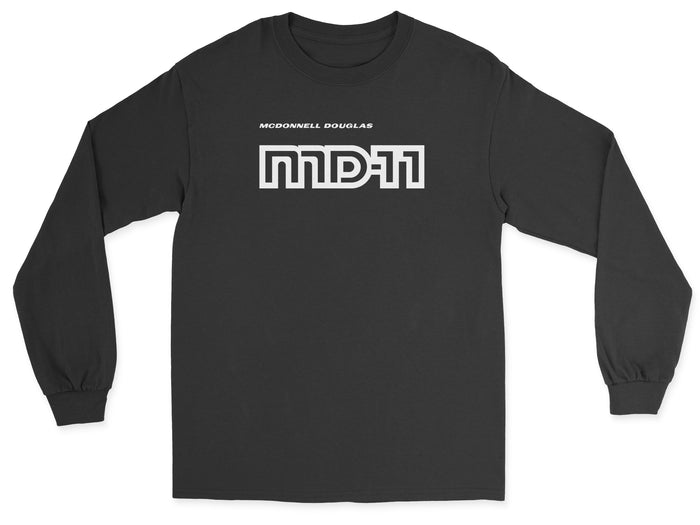 McDonnell Douglas MD-11 Unisex Long Sleeve T-Shirt - Black