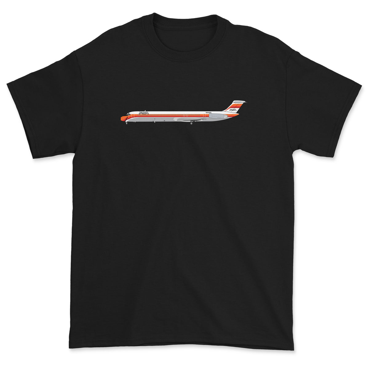 PSA McDonnell Douglas MD-80 Unisex T-Shirt - Black