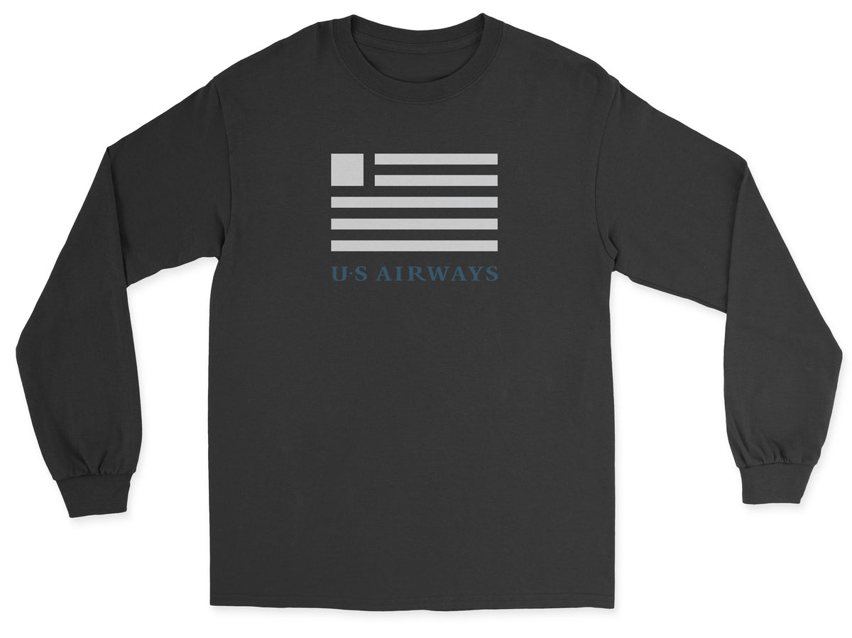 USAir Unisex Long Sleeve T-Shirt - Black