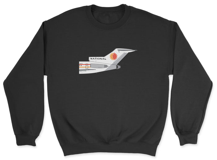 National Airlines Boeing 727 Tail Section Unisex Sweatshirt - Black