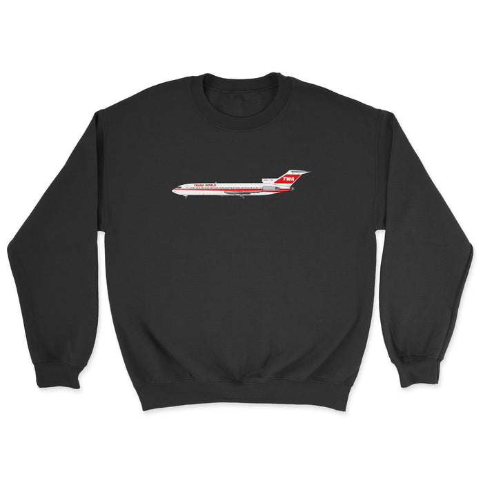 TWA Boeing 727 Unisex Sweatshirt - Black